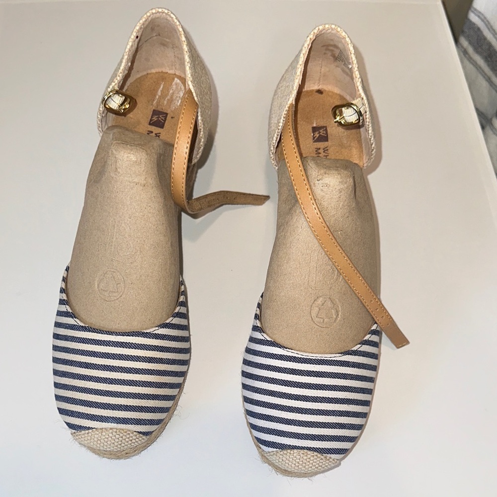 White Mountain Wedge Spadrilles